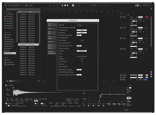 Night Live Pure Flat Theme for Ableton 10